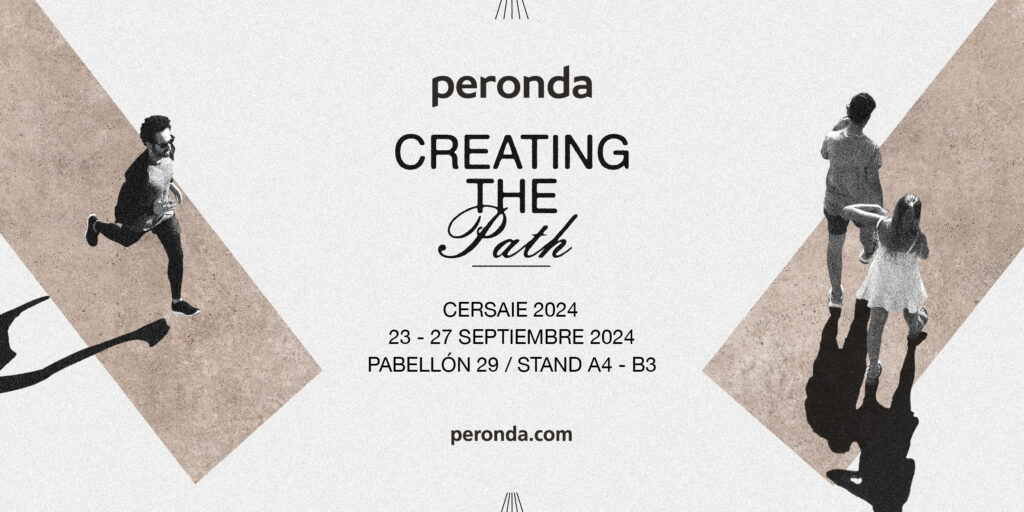 Peronda sorprende con un nuevo stand en Cersaie 2024